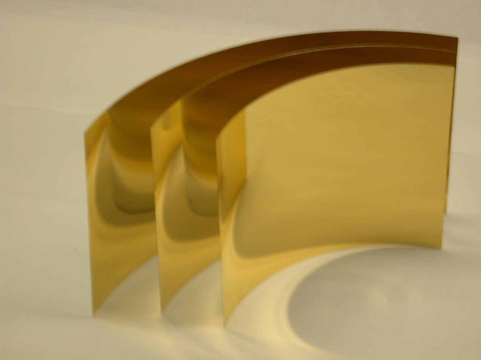 Gold-coated reflectors