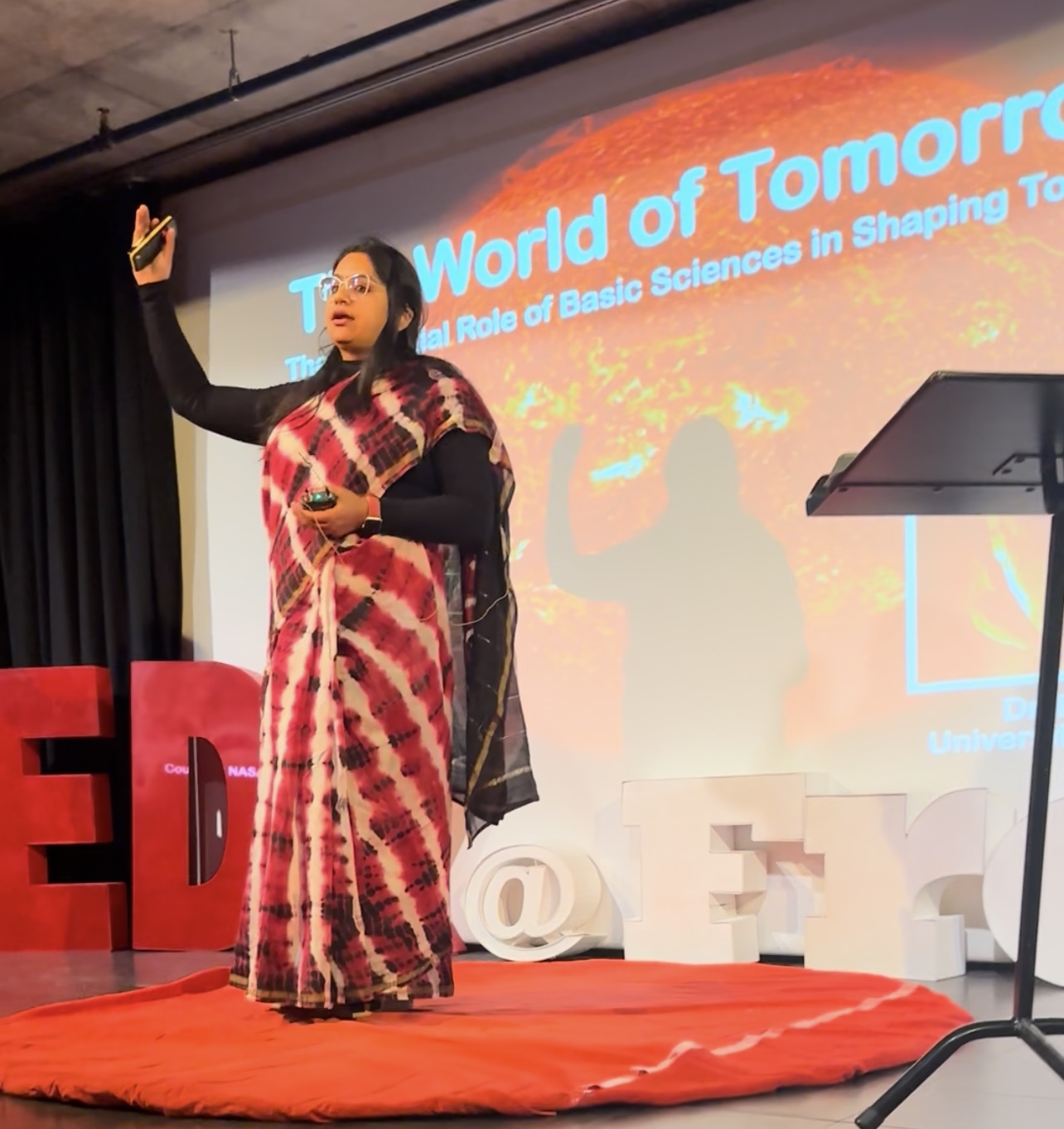 Delivering a TEDx talk in Oslo on How Basic Science Shapes Our Reality, with a focus on engaging high school students.